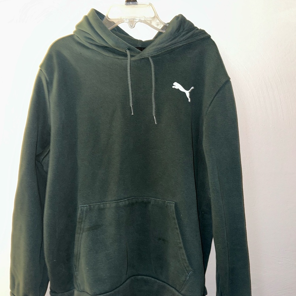 Puma Men's Dark Green Hoodie